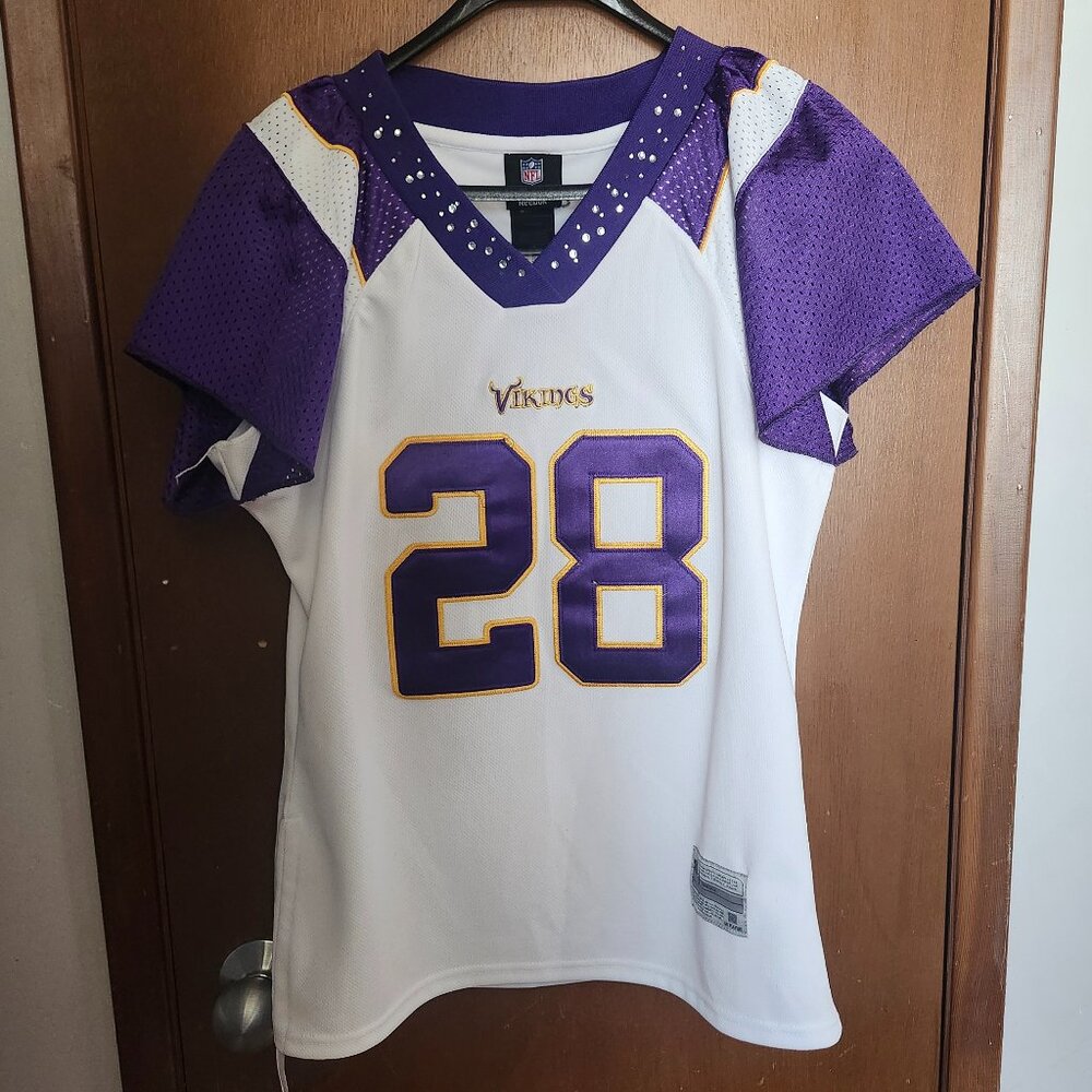 Reebok Women's Peterson Vikings Jersey Size M